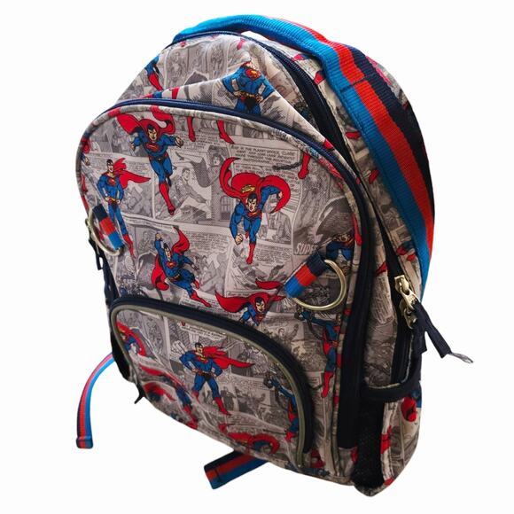 Pottery Barn Kids Superman Toddler Backpack DC Comics Back pack Gray PBK Bag - Picture 1 of 8